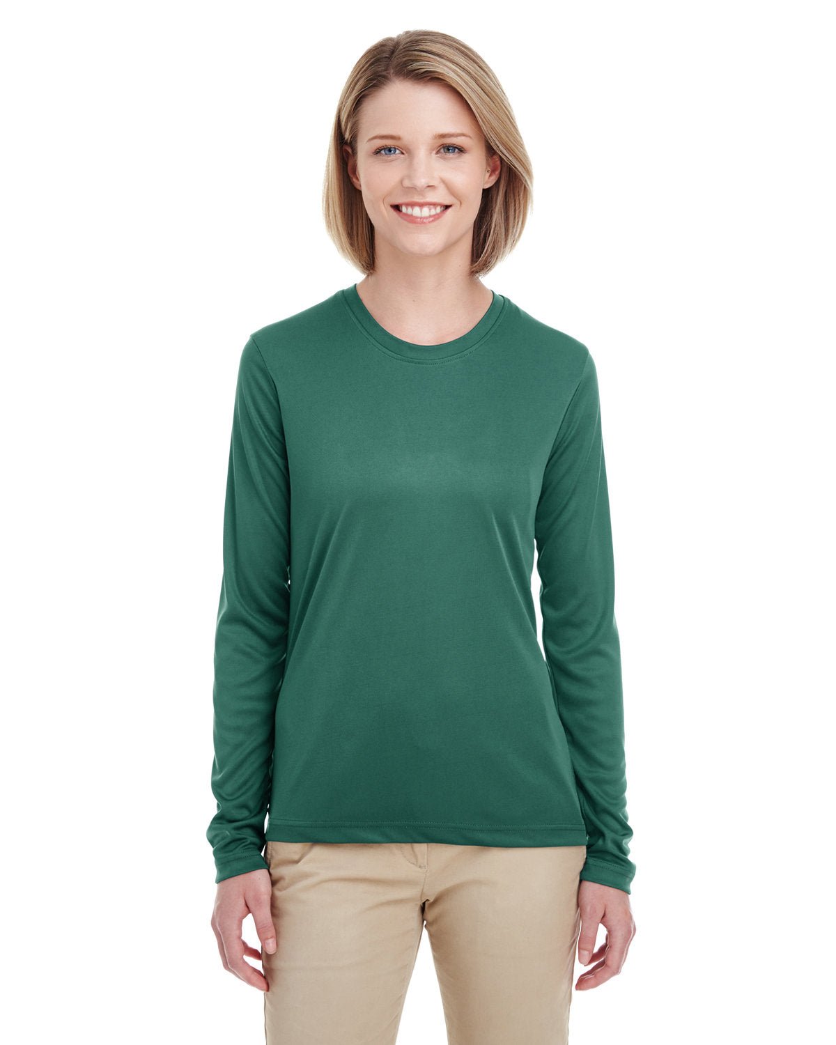 8622W-UltraClub-FOREST GREEN-UltraClub-T-Shirts-1