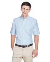 8972-UltraClub-BLUE/ WHITE-UltraClub-Woven Shirts-1