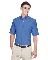 8972-UltraClub-FRENCH BLUE-UltraClub-Woven Shirts-1