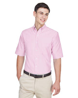 8972-UltraClub-PINK-UltraClub-Woven Shirts-1