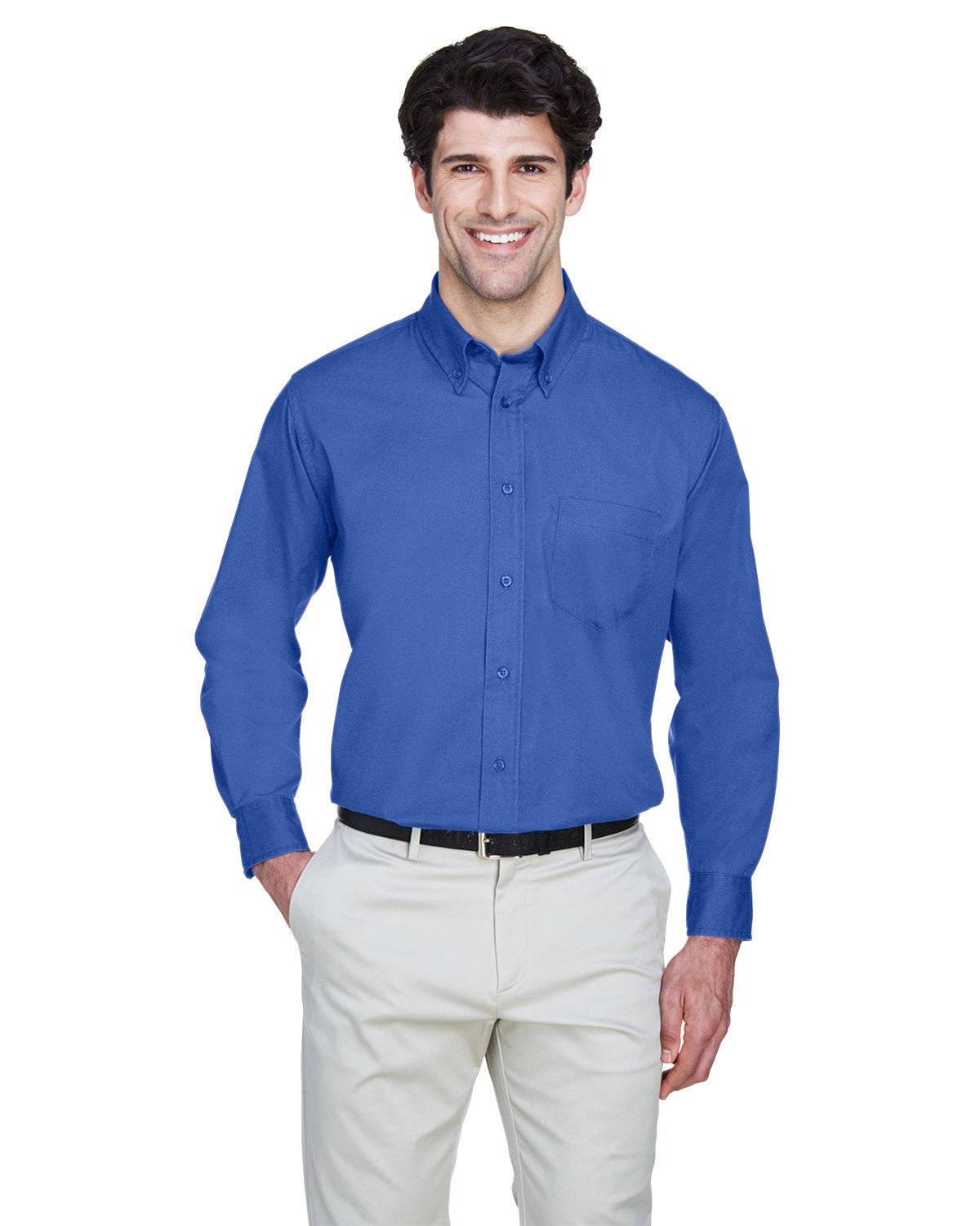 8975-UltraClub-ROYAL-UltraClub-Woven Shirts-1