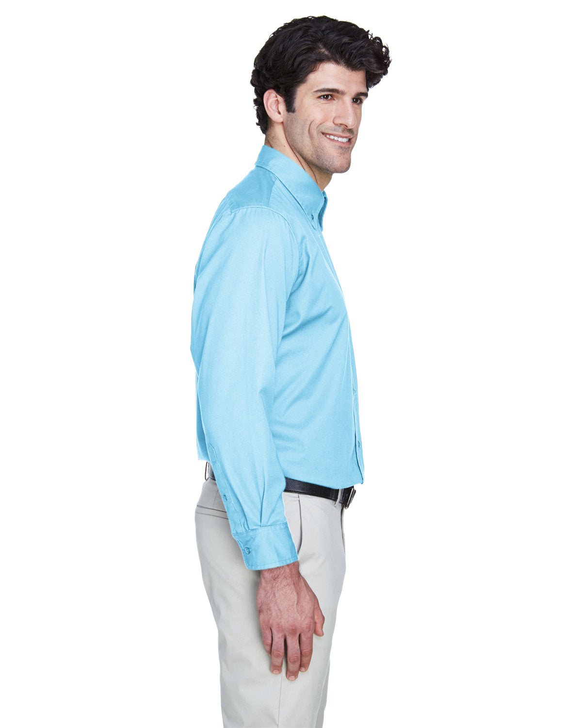 8975-UltraClub-SKY BLUE-UltraClub-Woven Shirts-3