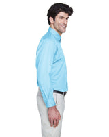 8975-UltraClub-SKY BLUE-UltraClub-Woven Shirts-3