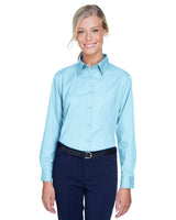 8976-UltraClub-SKY BLUE-UltraClub-Woven Shirts-1