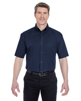 8977-UltraClub-NAVY-UltraClub-Woven Shirts-1