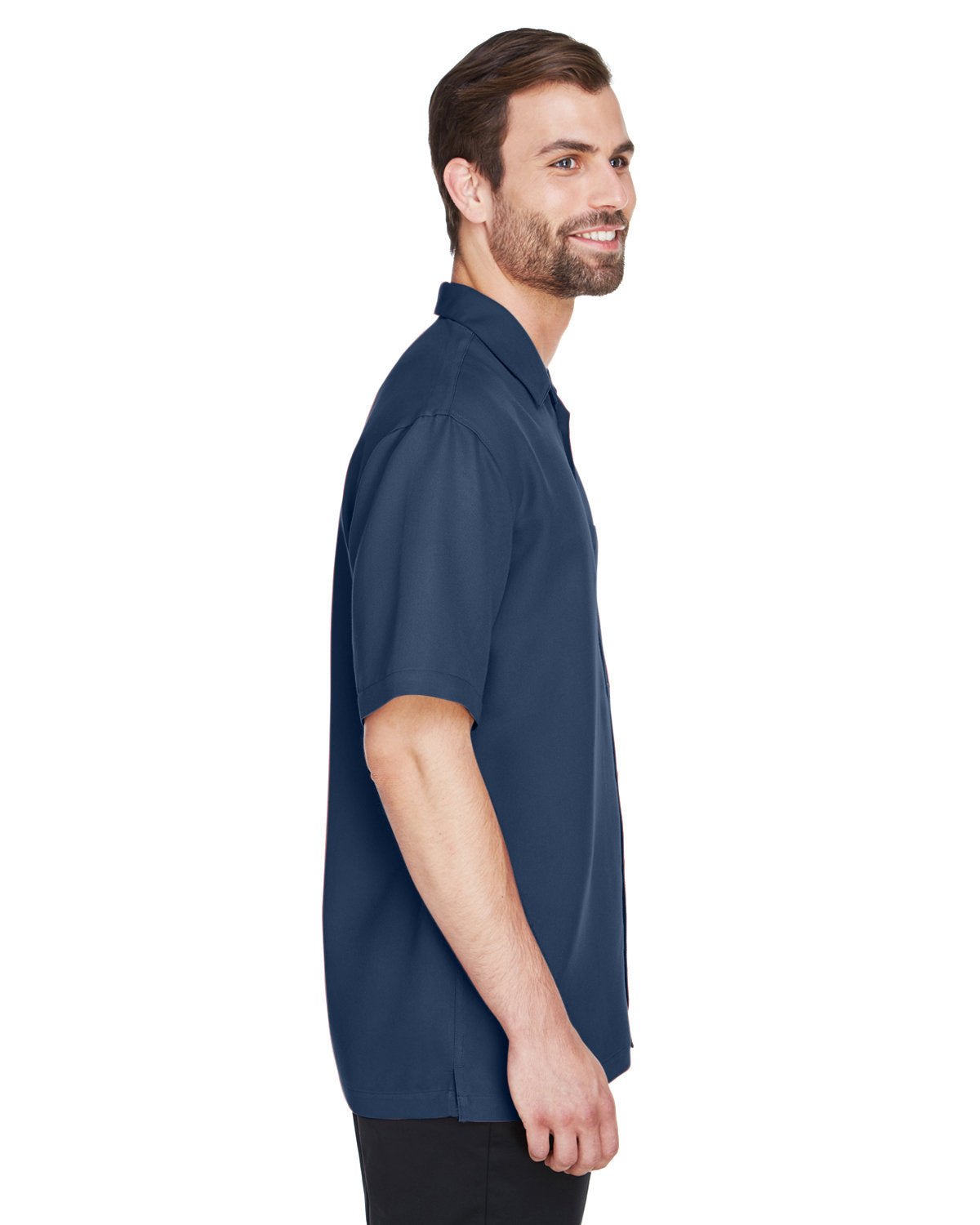 8980-UltraClub-NAVY-UltraClub-Woven Shirts-3