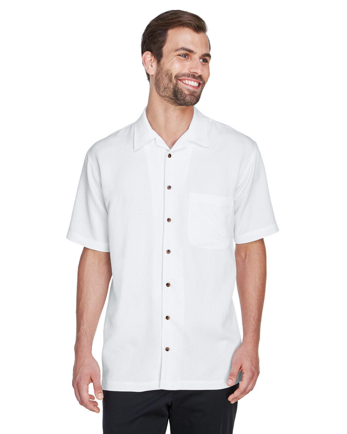 8980-UltraClub-WHITE-UltraClub-Woven Shirts-1