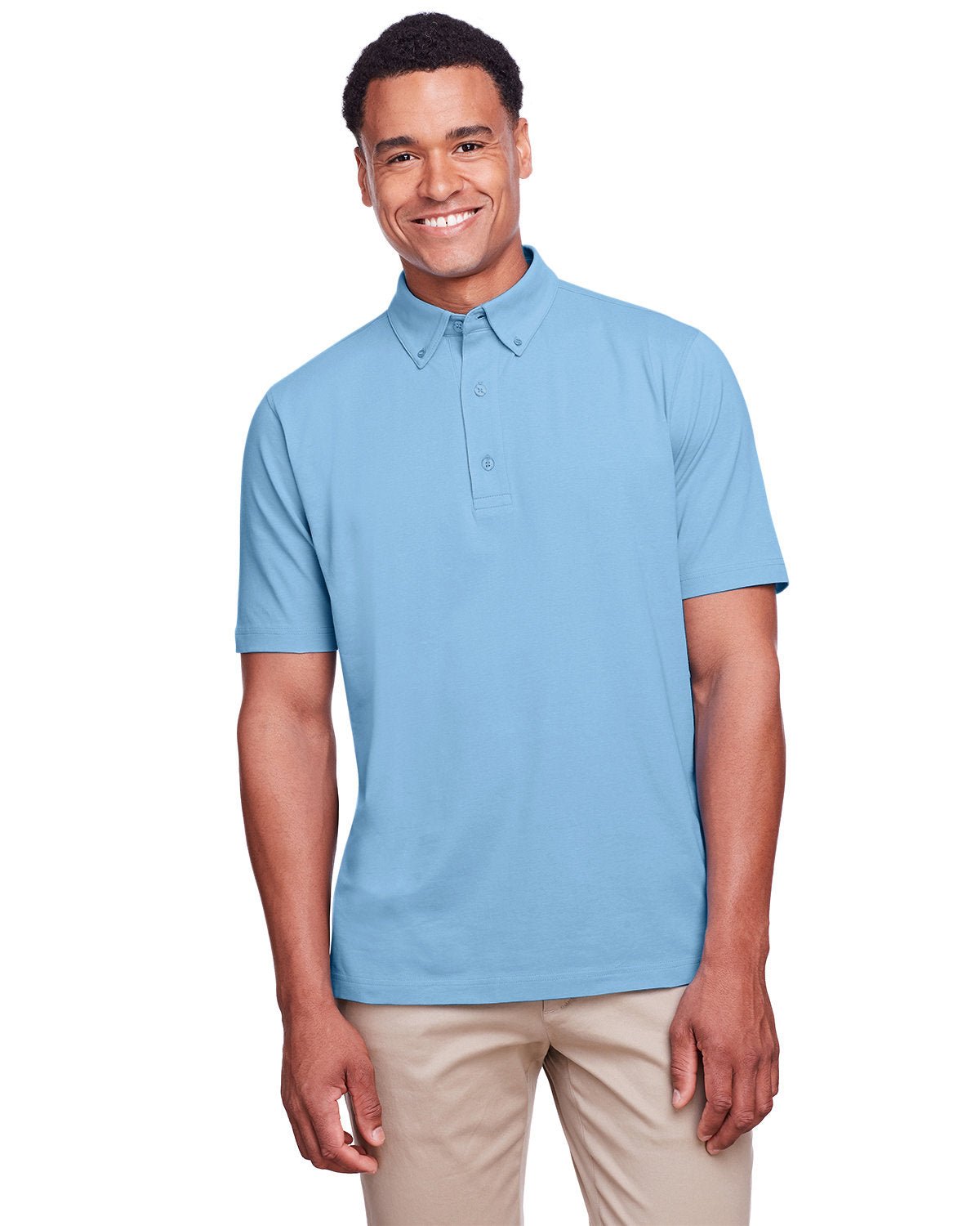 UC105-UltraClub-COLUMBIA BLUE-UltraClub-Polos-1