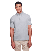 UC105-UltraClub-HEATHER GREY-UltraClub-Polos-1