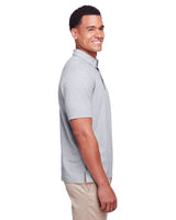 UC105-UltraClub-HEATHER GREY-UltraClub-Polos-3