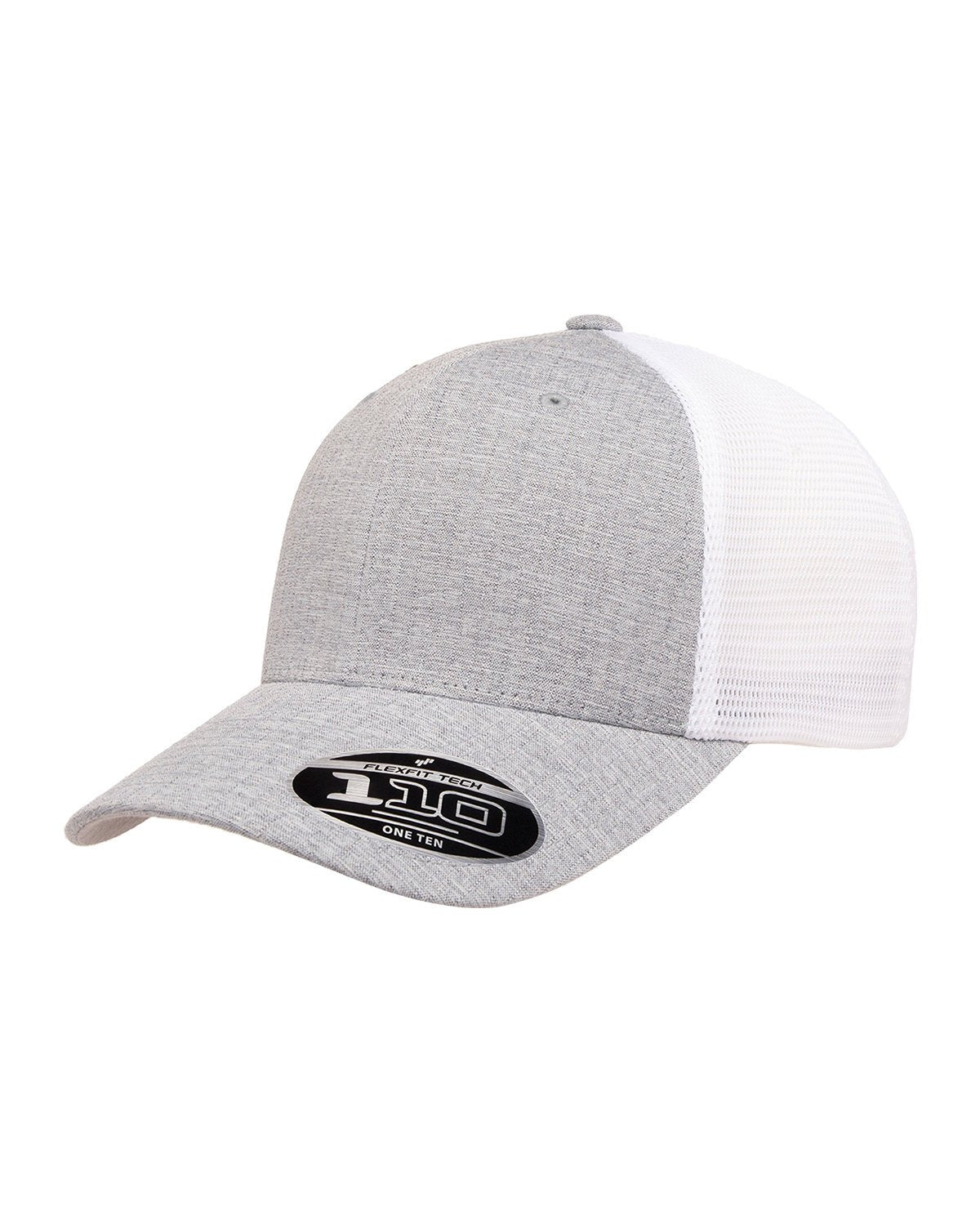 110MT-Yupoong-MELNGE SLVR/ WHT-Yupoong-Headwear-3