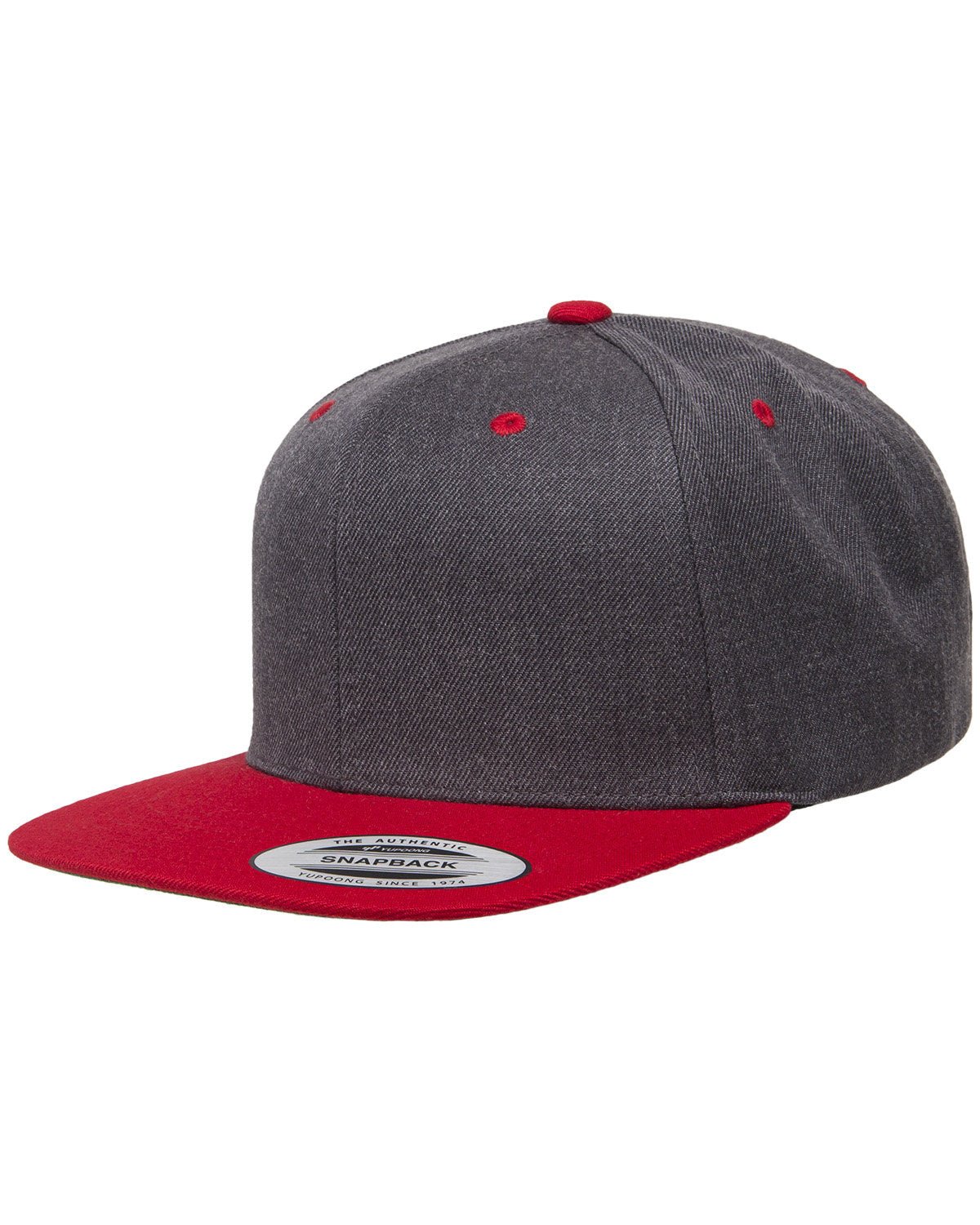 6089MT - Yupoong - DRK HTHR/ RED - Yupoong - Headwear - 1