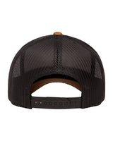 6606-Yupoong-CARAMEL/ BLACK-Yupoong-Headwear-2