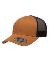 6606-Yupoong-CARAMEL/ BLACK-Yupoong-Headwear-3