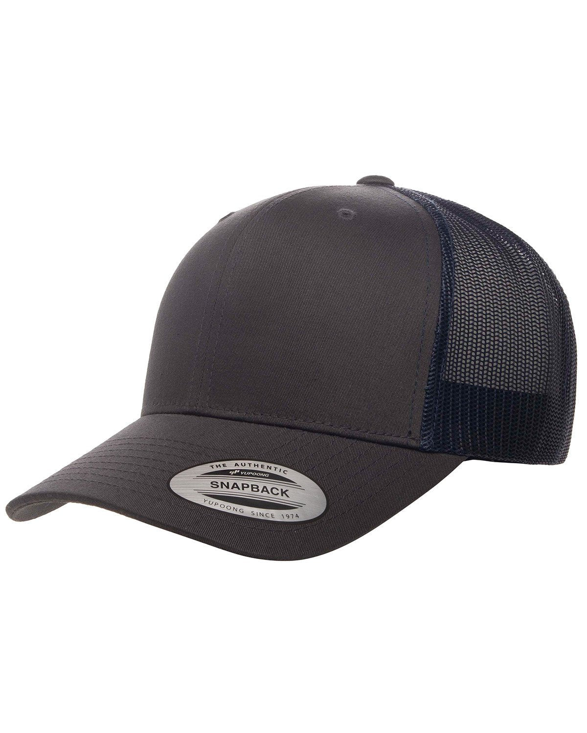 6606-Yupoong-CHARCOAL/ NAVY-Yupoong-Headwear-1