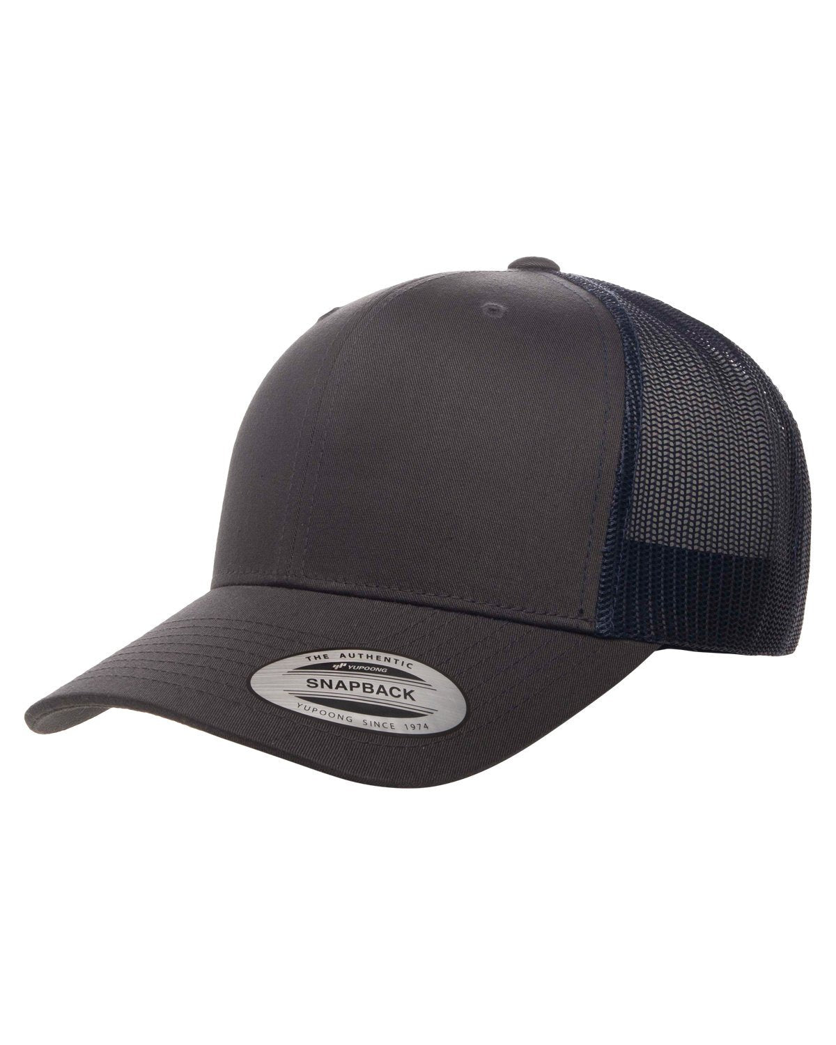 6606-Yupoong-CHARCOAL/ NAVY-Yupoong-Headwear-3