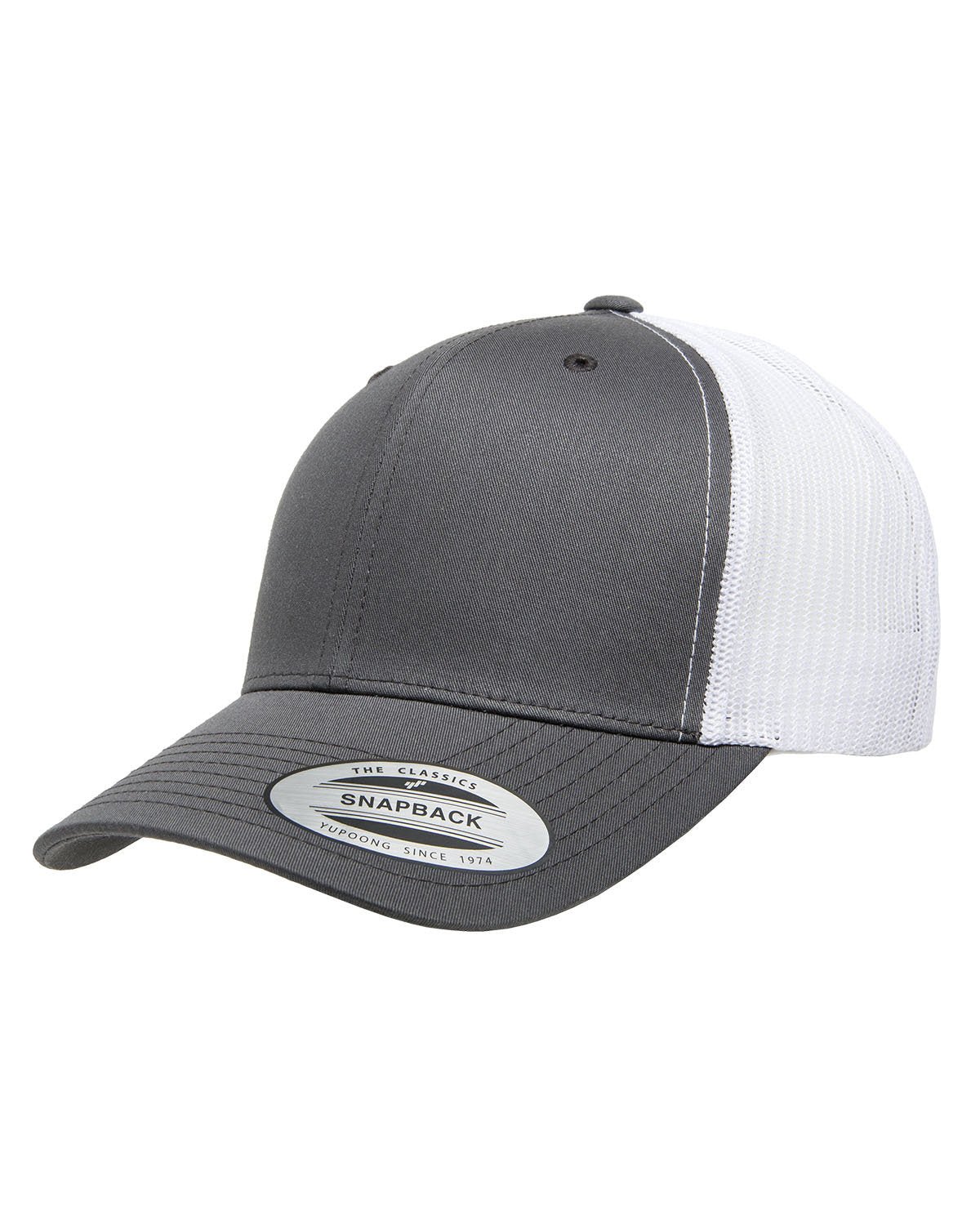 6606-Yupoong-CHARCOAL/ WHITE-Yupoong-Headwear-1