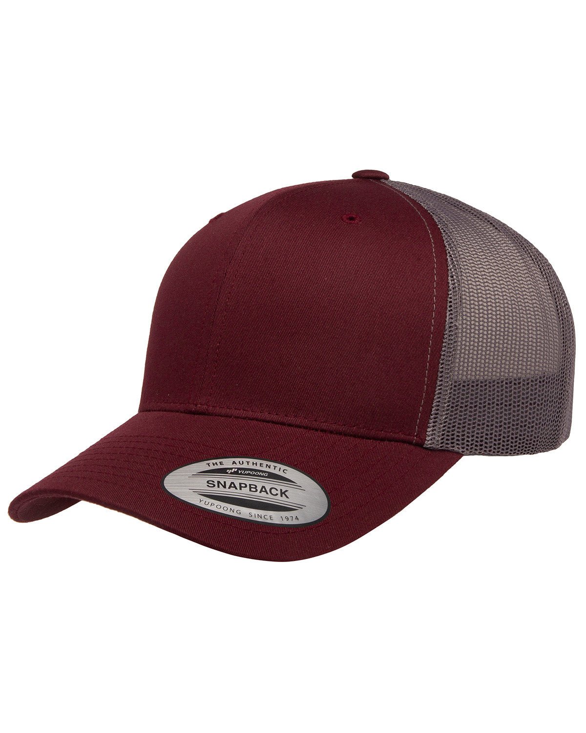 6606-Yupoong-MAROON/ GREY-Yupoong-Headwear-1