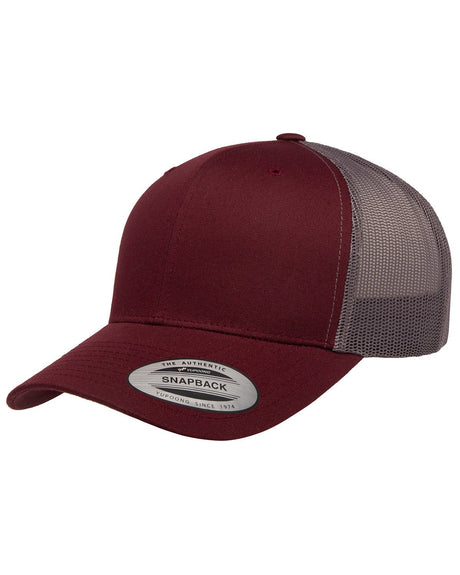 6606-Yupoong-MAROON/ GREY-Yupoong-Headwear-1