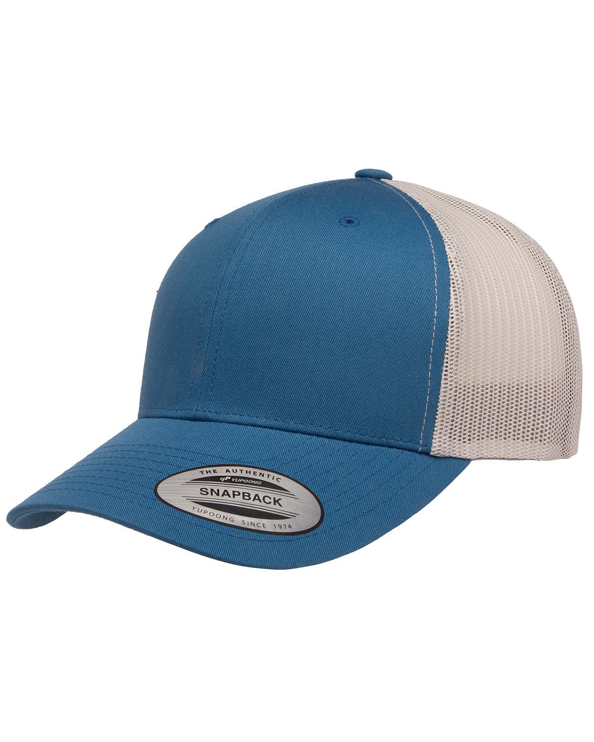 6606-Yupoong-STEEL BLUE/ SLVR-Yupoong-Headwear-1