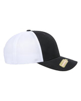 6606RT-Yupoong-BLACK/ WHITE-Yupoong-Headwear-3